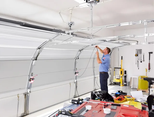 Garage door cable repair service by Berea Garage Door Repair in Berea