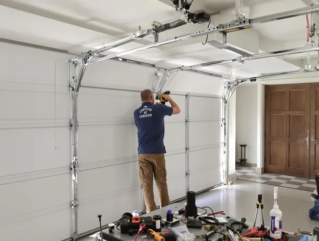 Berea Garage Door Repair certified technician performing precision garage door repair in Berea